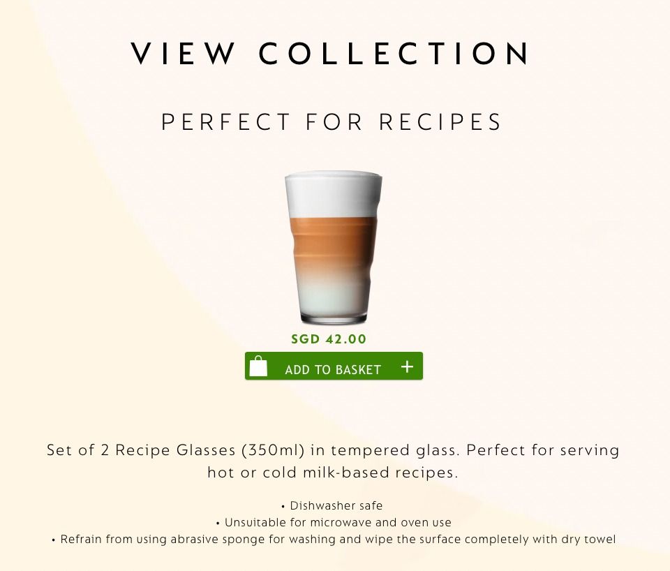 VIEW Recipe Glasses