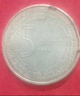 Netherlands 5 euro 2004 silver