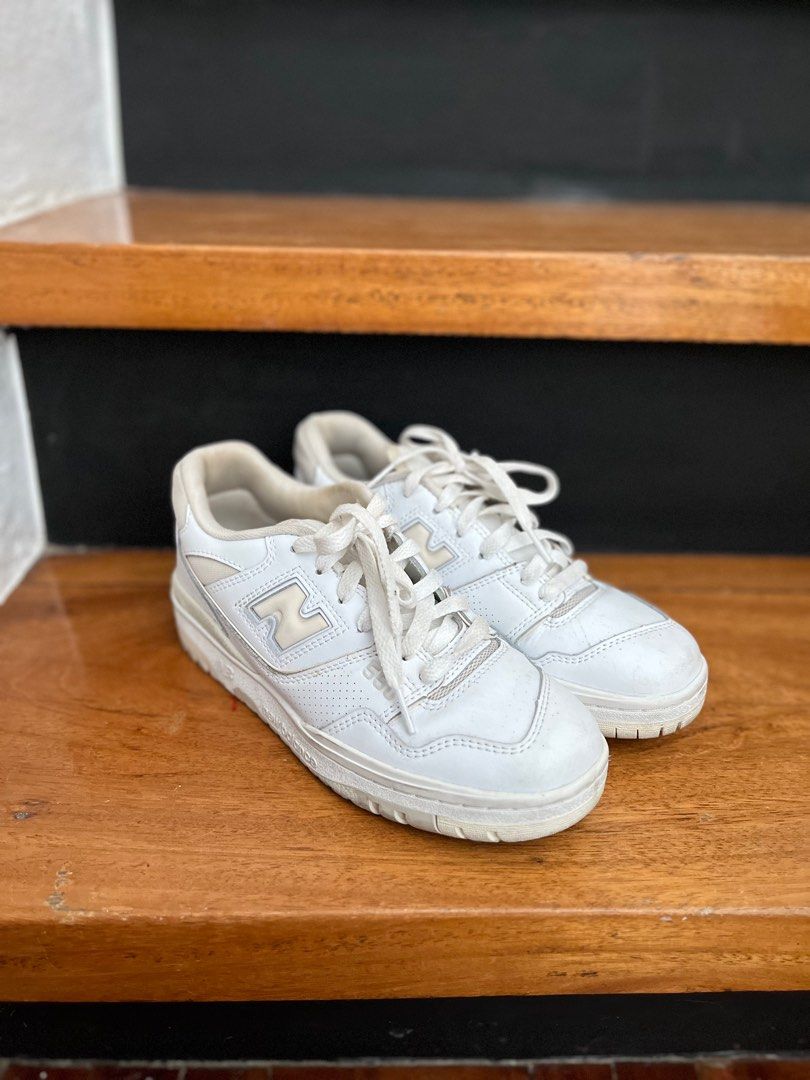 New Balance 550s Silver Birch US 7.5 (Category: Sneakers) located in Paranaque City. Submitted by ___iroiro___ (Listing ID 1250654464, Image 1). Description: RFS: Bought for nearly PHP12,000 in SNS Stockholm Sweden last June 2022. Sadly I need a half size larger. I’m generally 38.5 but decided to get 38 because it’s the only size available. Would rather sell this to someone who would put it to good use. FLAWS: Some minimal stains in the inner lin