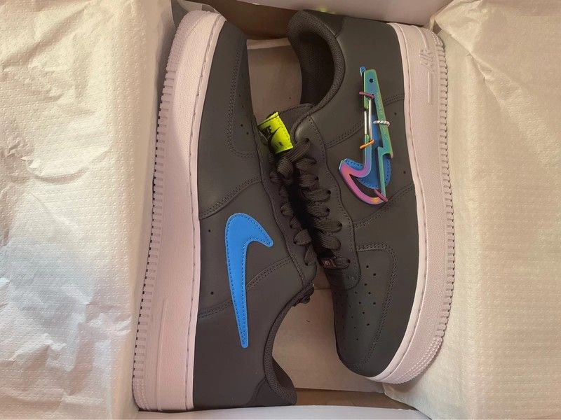 Nike air force grey tick outlet