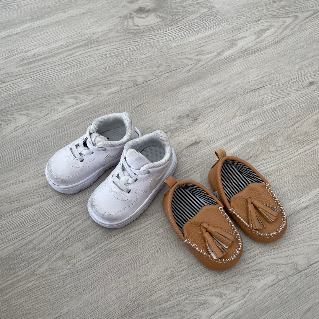 Nike baby white sneakers sport shoes and baby boy loafer