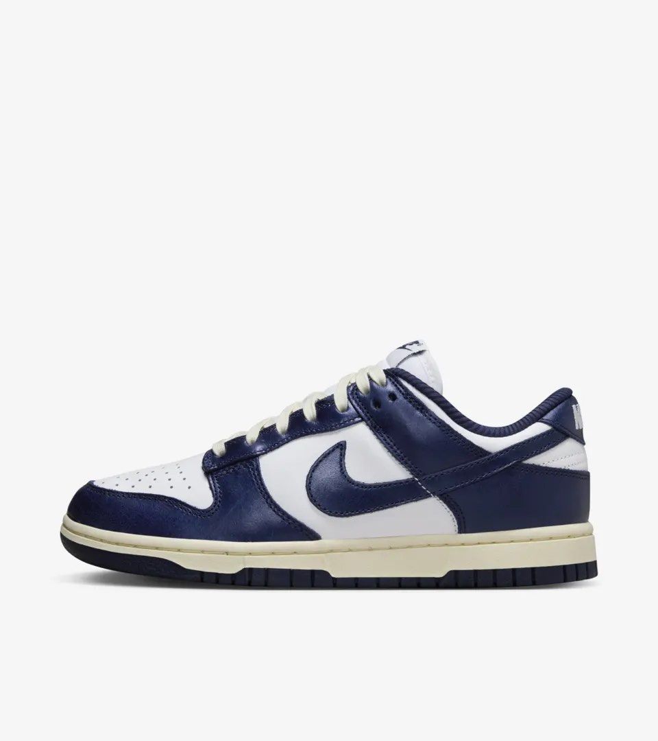 ALL SIZES Nike Dunk Low Midnight Navy and White Men s Fashion