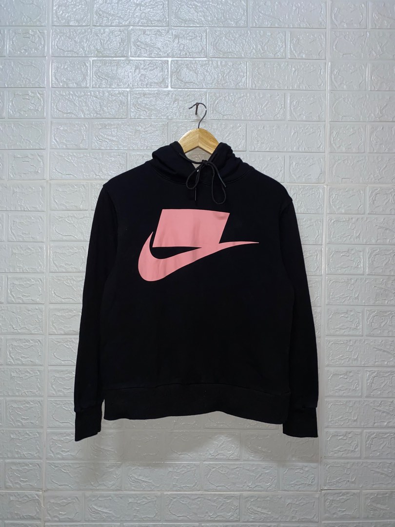 Black nike hoodie with rose gold swoosh store