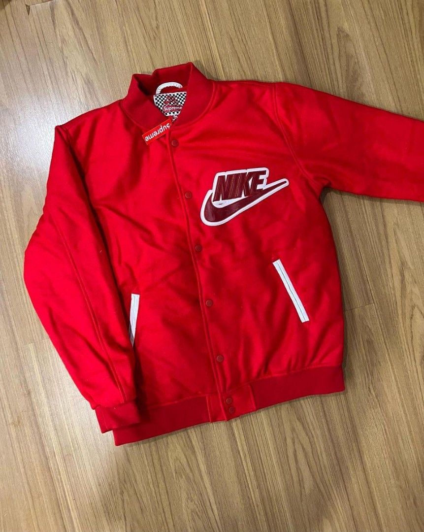 Nike supreme varsity top jacket