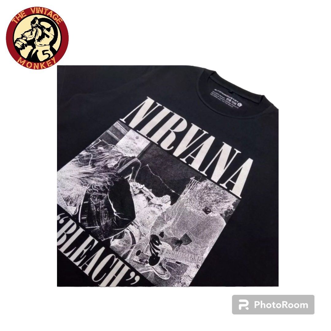 Nirvana Bleach TShirt, Men's Fashion, Tops & Sets, Tshirts & Polo Shirts on  Carousell