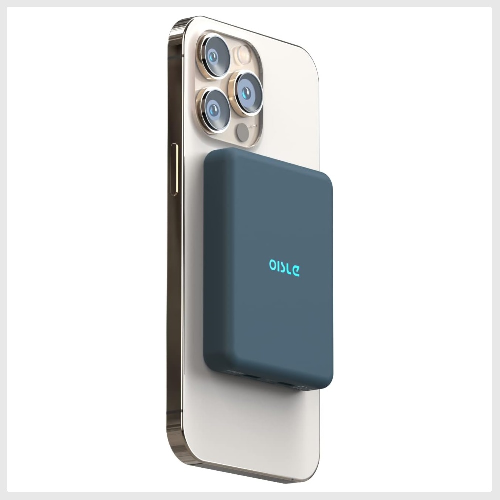 OISLE Magnetic Wireless Power Bank 8000mAh 【Thin Compact