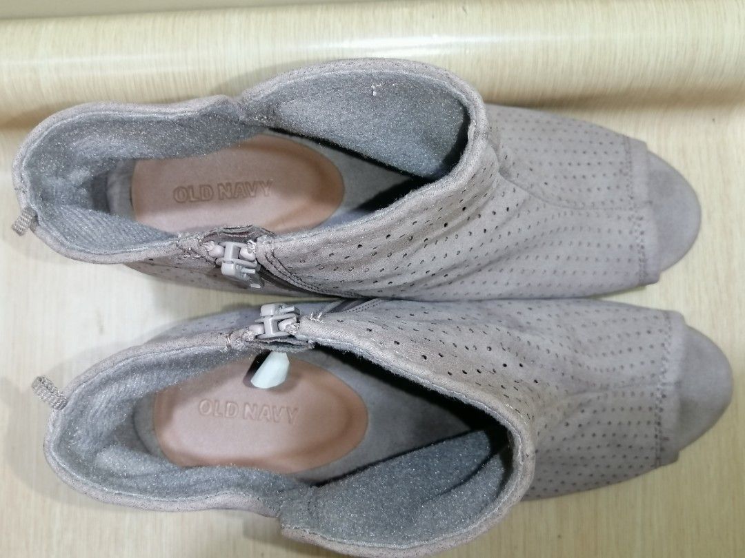 Old navy peep toe booties clearance