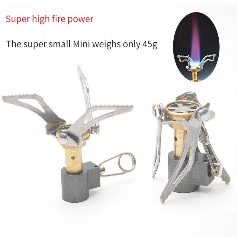 Outdoor Gas Stove Camping Burner Portable Mini Titanium Stove