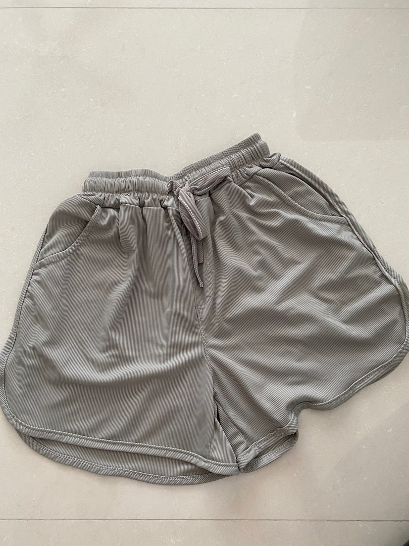 Pastel grey shorts, Women's Fashion, Bottoms, Shorts on Carousell