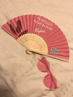Penfolds Merchandise - Paper Fan & Pink Eyewear