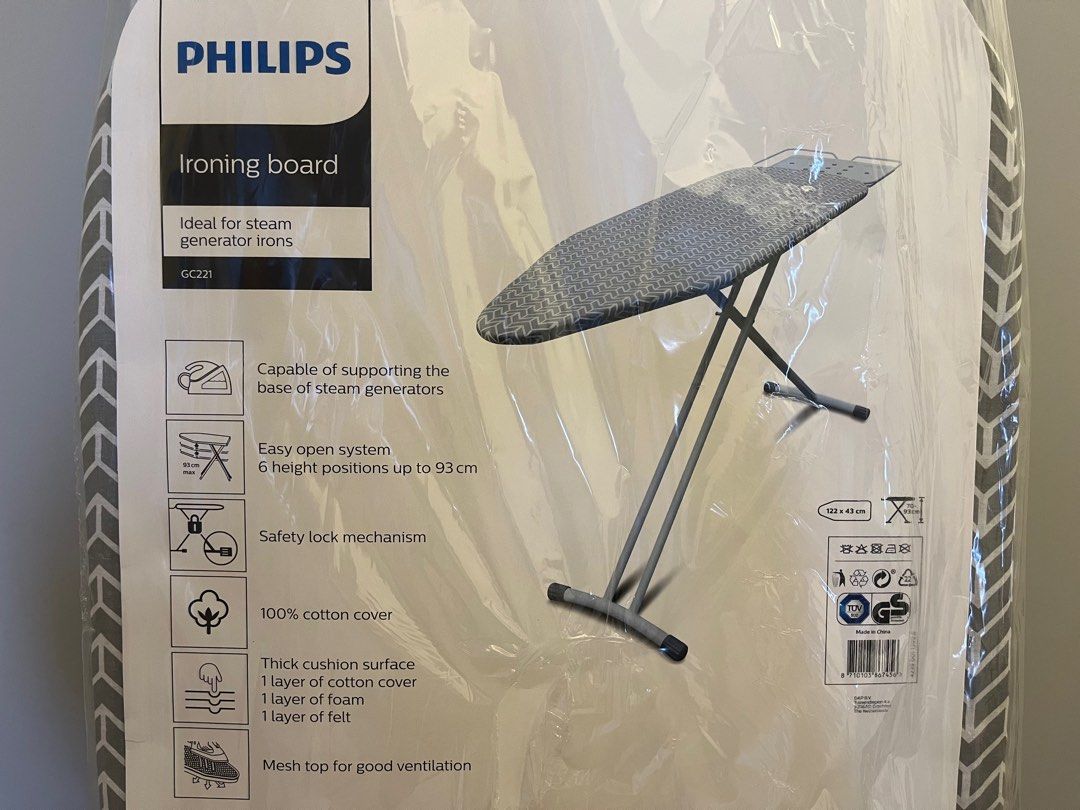 Philips Ironing Board XXL GC221, Furniture & Home Living, Cleaning