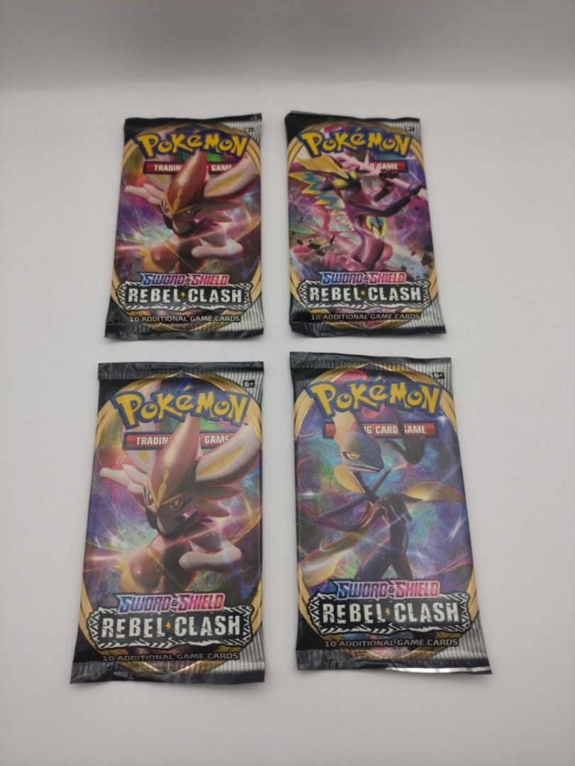 Pokemon Sword Shield Rebel Clash Booster Packs TCG Trading Card Game