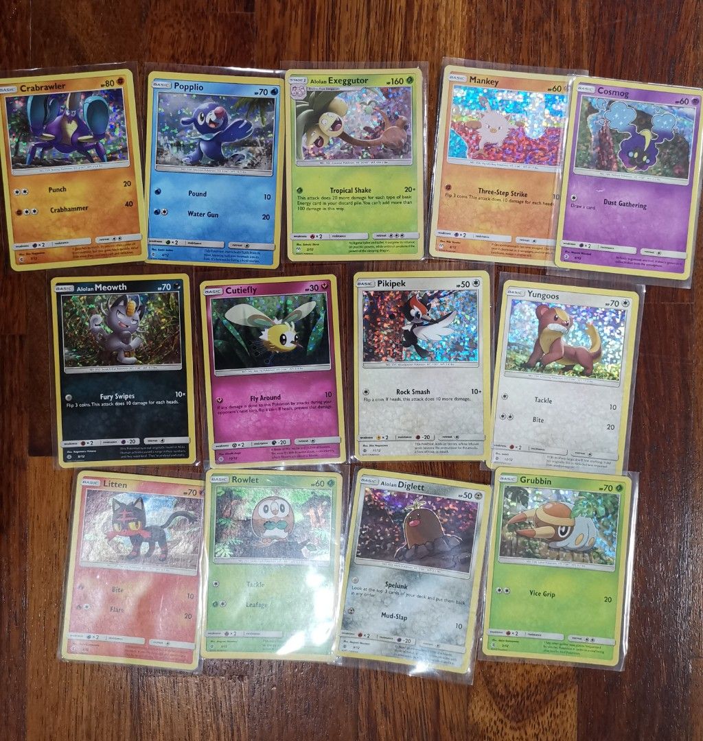 Pokemon TCG Mcdonalds Promo Assorted Set of 13 2016 to 2019