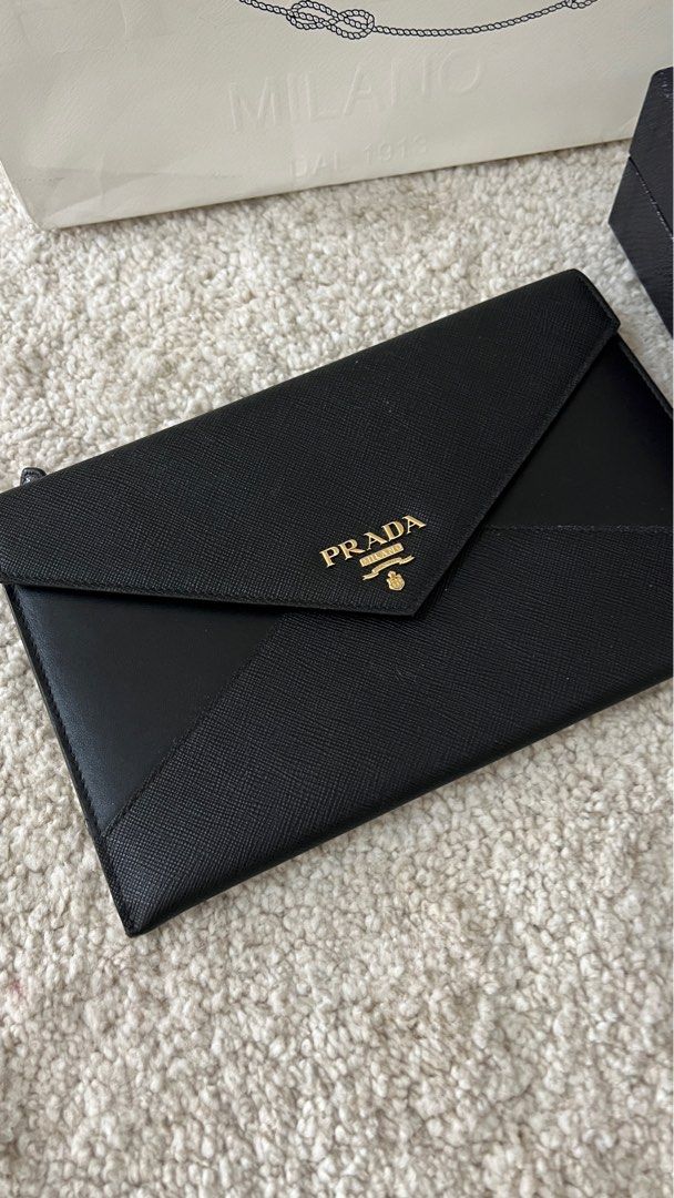 Prada Envelope Clutch Luxury Bags Wallets on Carousell