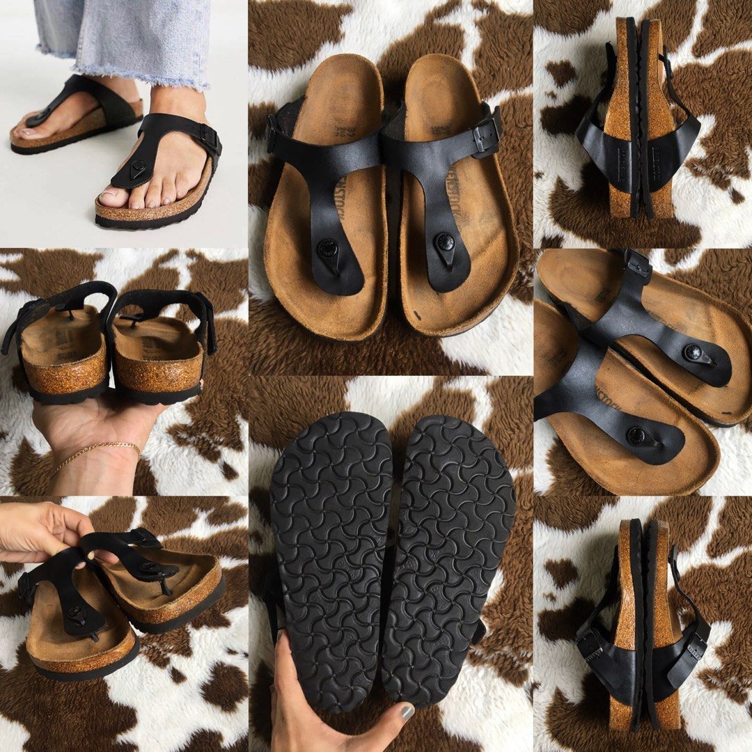 Preloved Original Birkenstock Gizeh Matte Black