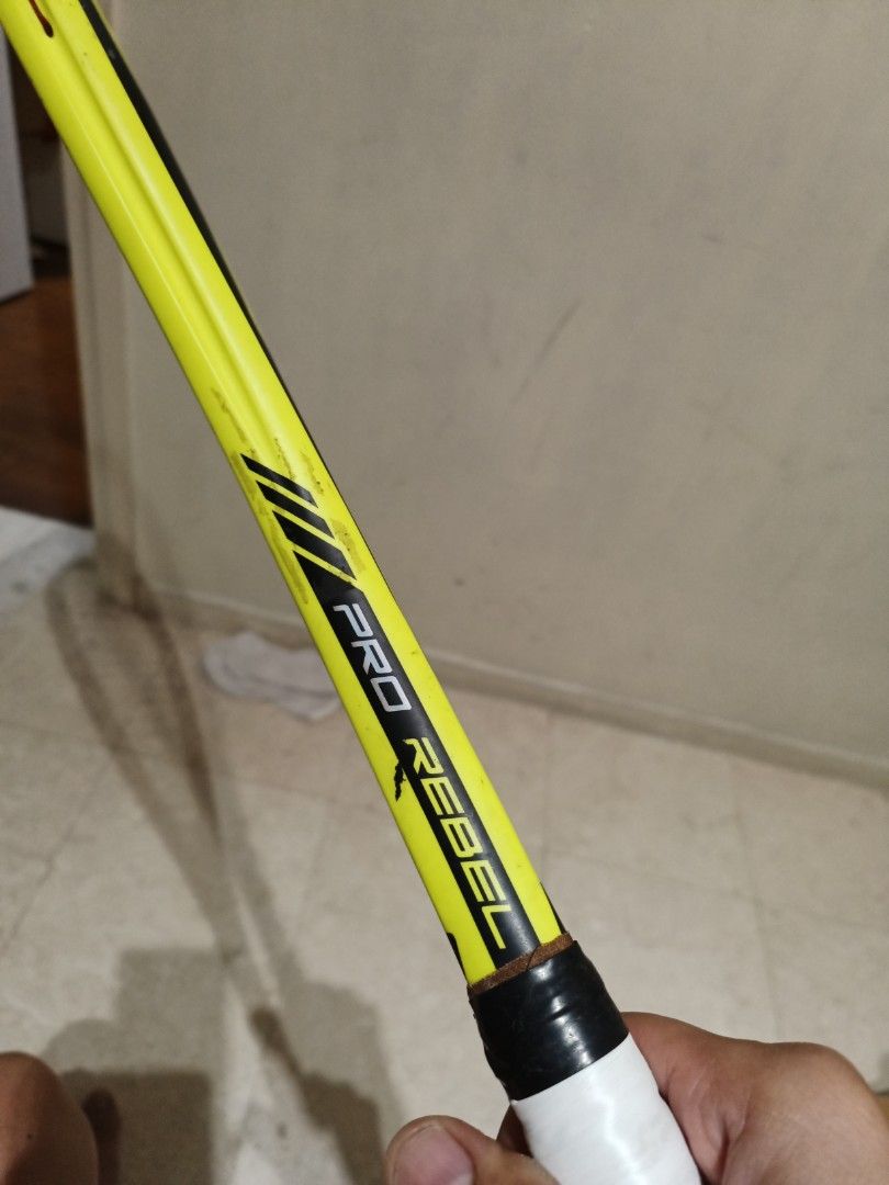 Prince Pro Rebel Yellow Squash Racket, Sports Equipment, Sports & Games