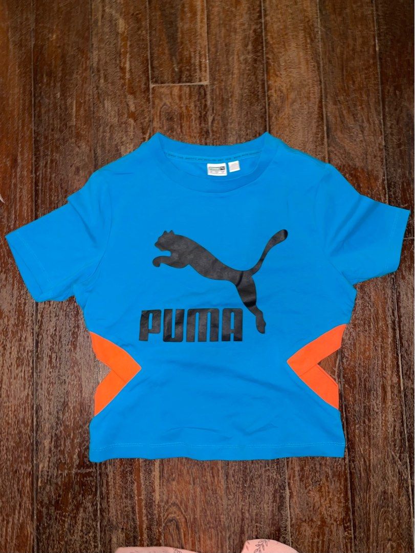 Blue and orange puma shirt online