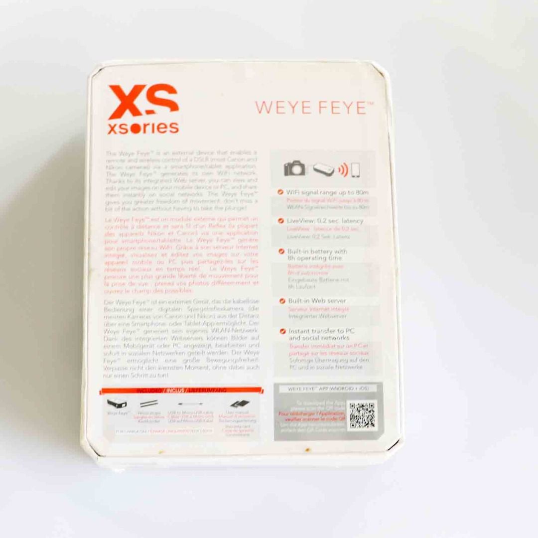 xsories weye feye wireless and remote control of a dslr