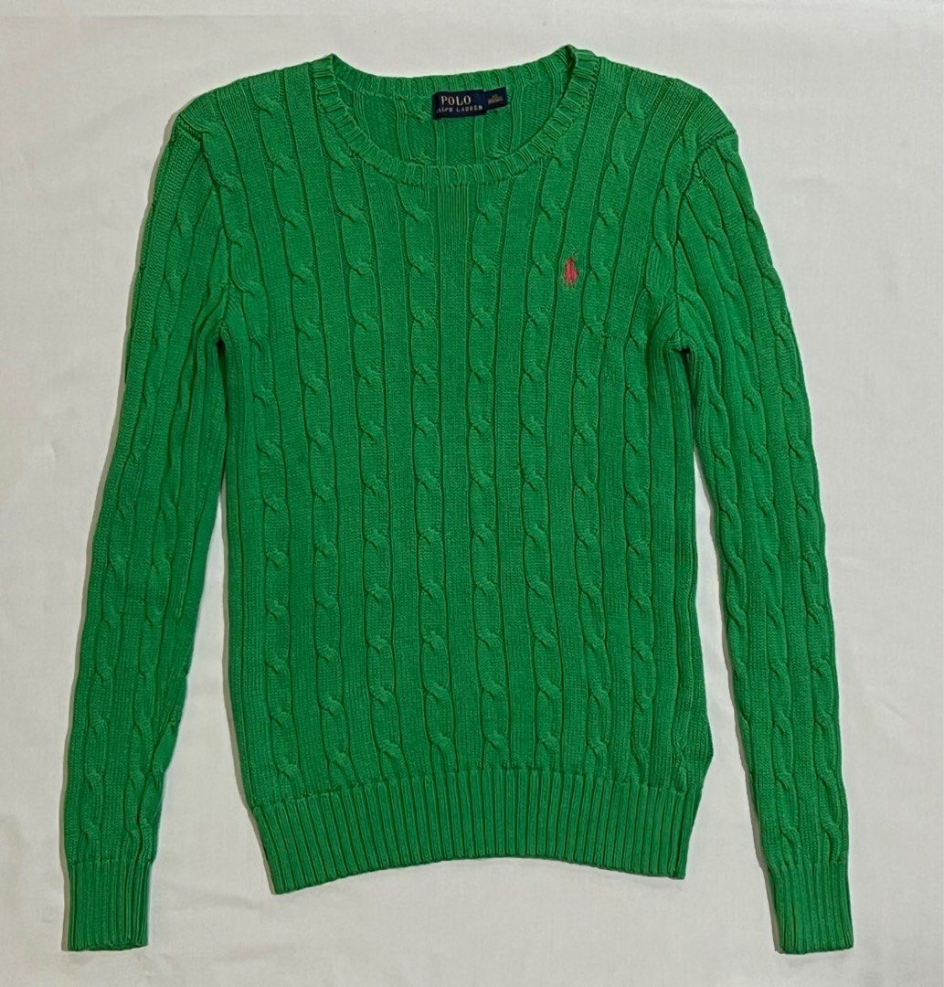 Ralph Lauren Cable Knit, Women's Fashion, Tops, Longsleeves on Carousell