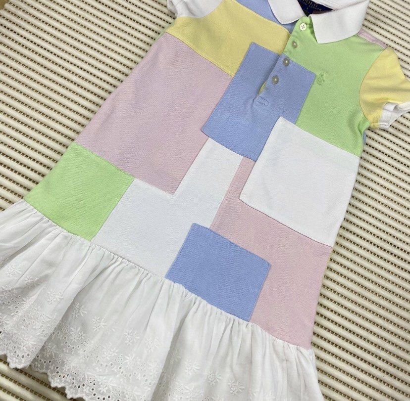 Ralph lauren colour block dress cheap