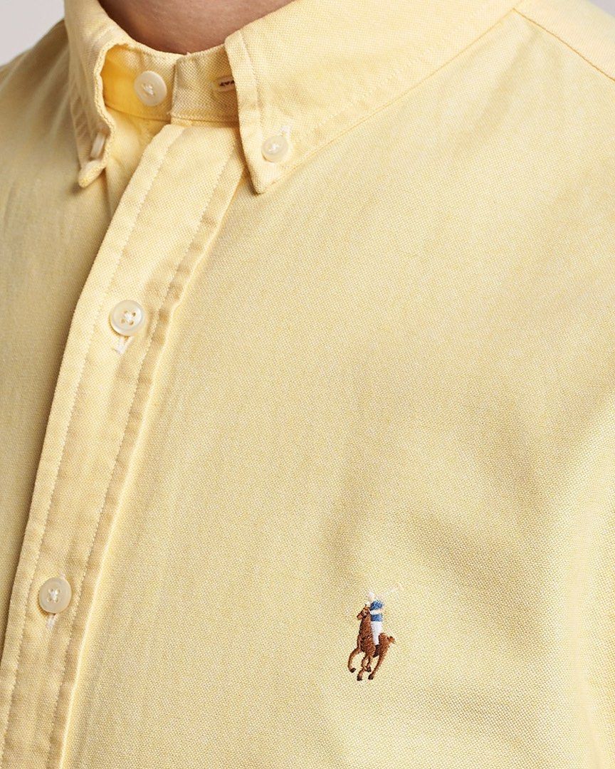 Ralph lauren yellow outlet oxford shirt