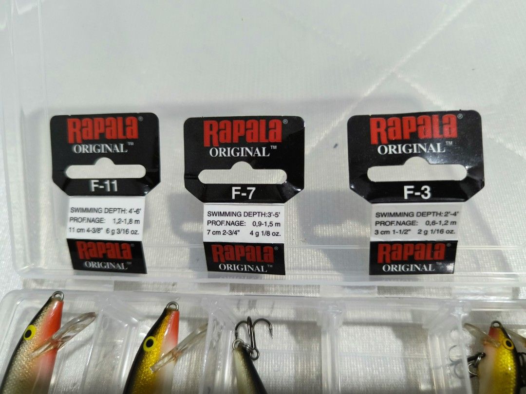 Rapala Original Floating Lures, Sports Equipment, Fishing on Carousell