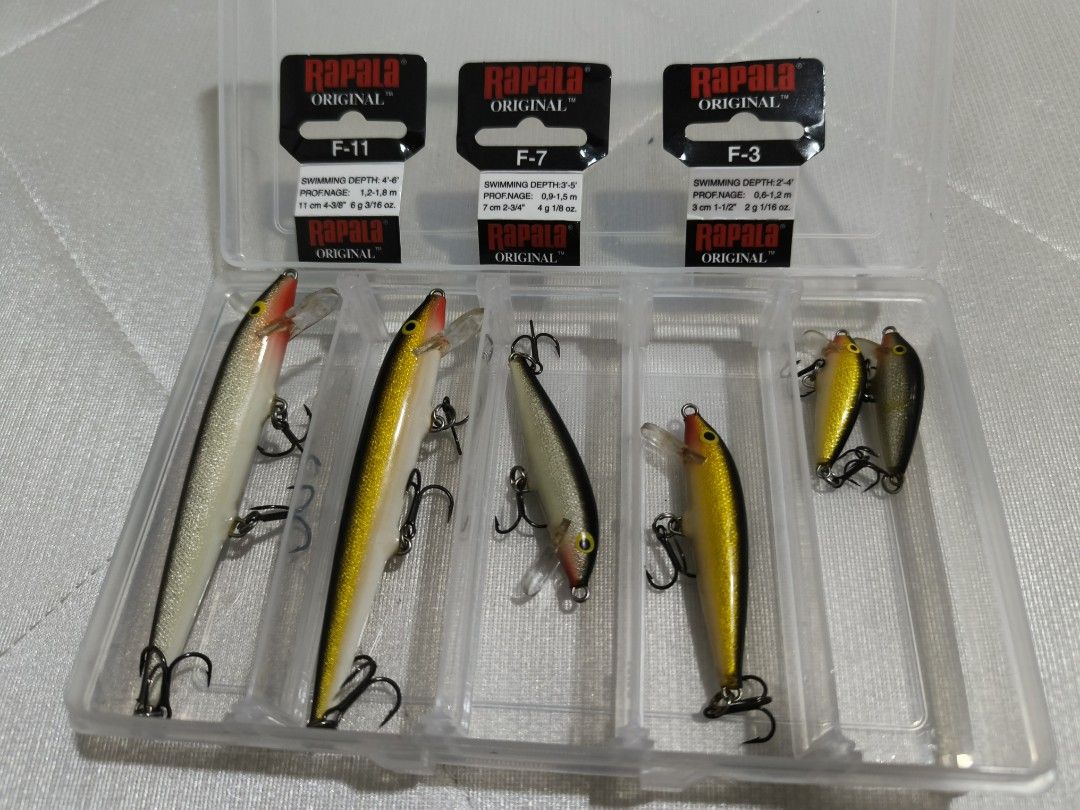 Rapala Original Floating Lures, Sports Equipment, Fishing on Carousell