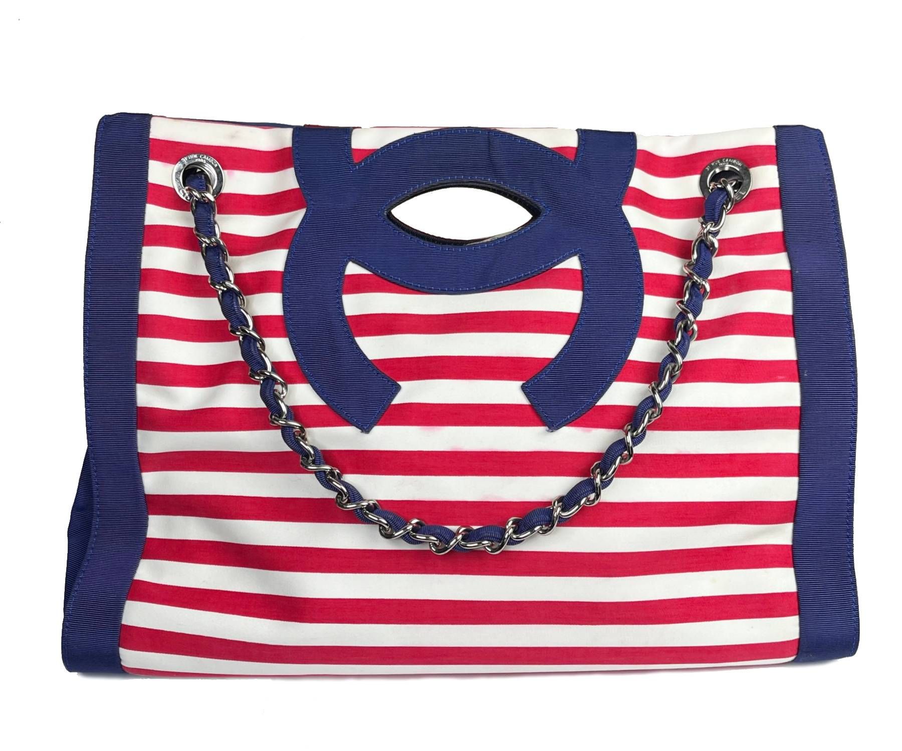 Red white and 2024 blue chanel bag