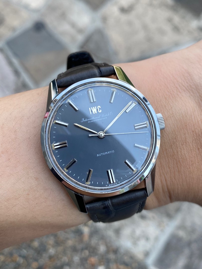 Iwc grey sale dial