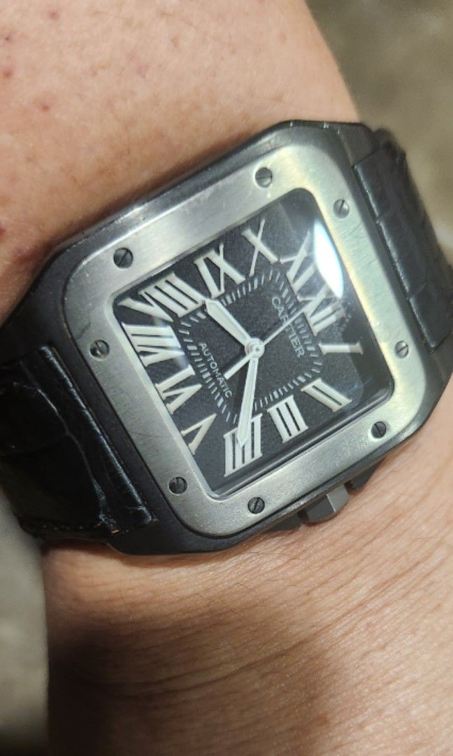 Cartier santos on sale 100 xl titanium