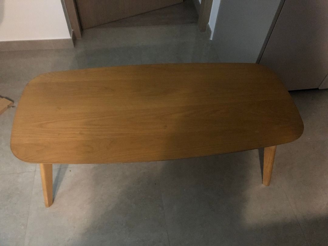 Real wooden coffee table, Furniture & Home Living, Furniture, Tables ...