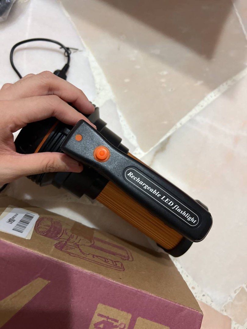 Rechargeable led torchlight, Furniture & Home Living, Home Improvement ...