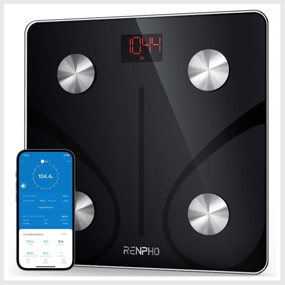 RENPHO Body Fat Scale Weight Bathroom Smart Digital Bluetooth USB