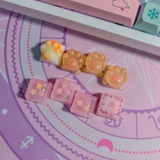 Resin Artisan Keycaps (bought from local artists)