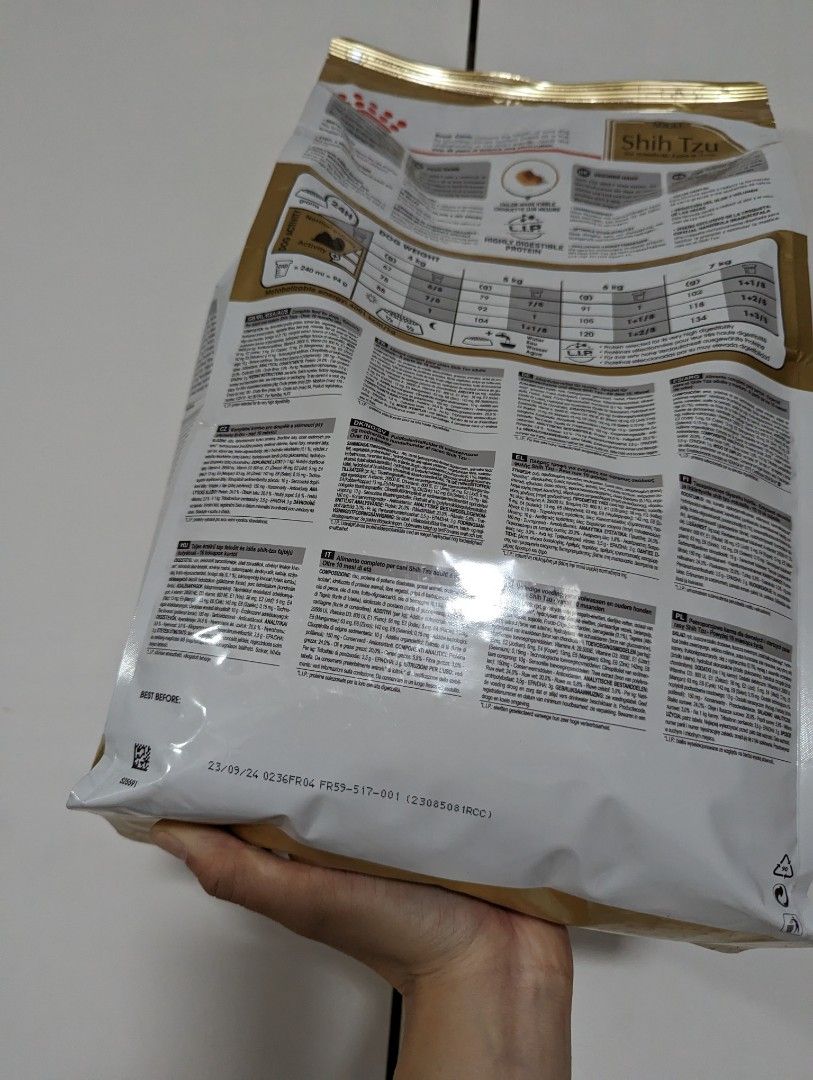 Royal Canin ShihTzu Adult 3kg Dry Kibble for Dog Expiry Sep 2024