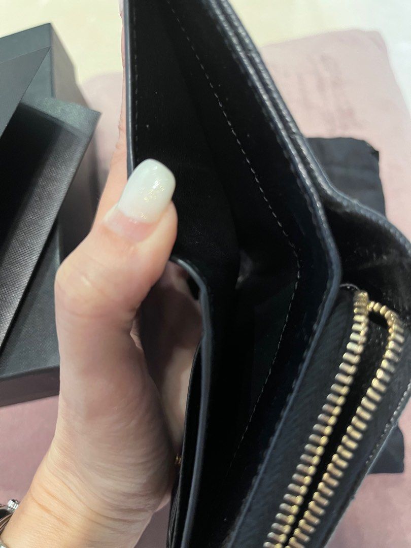 Full set with receipt - Yves Saint Laurent compact wallet , Luxury ...