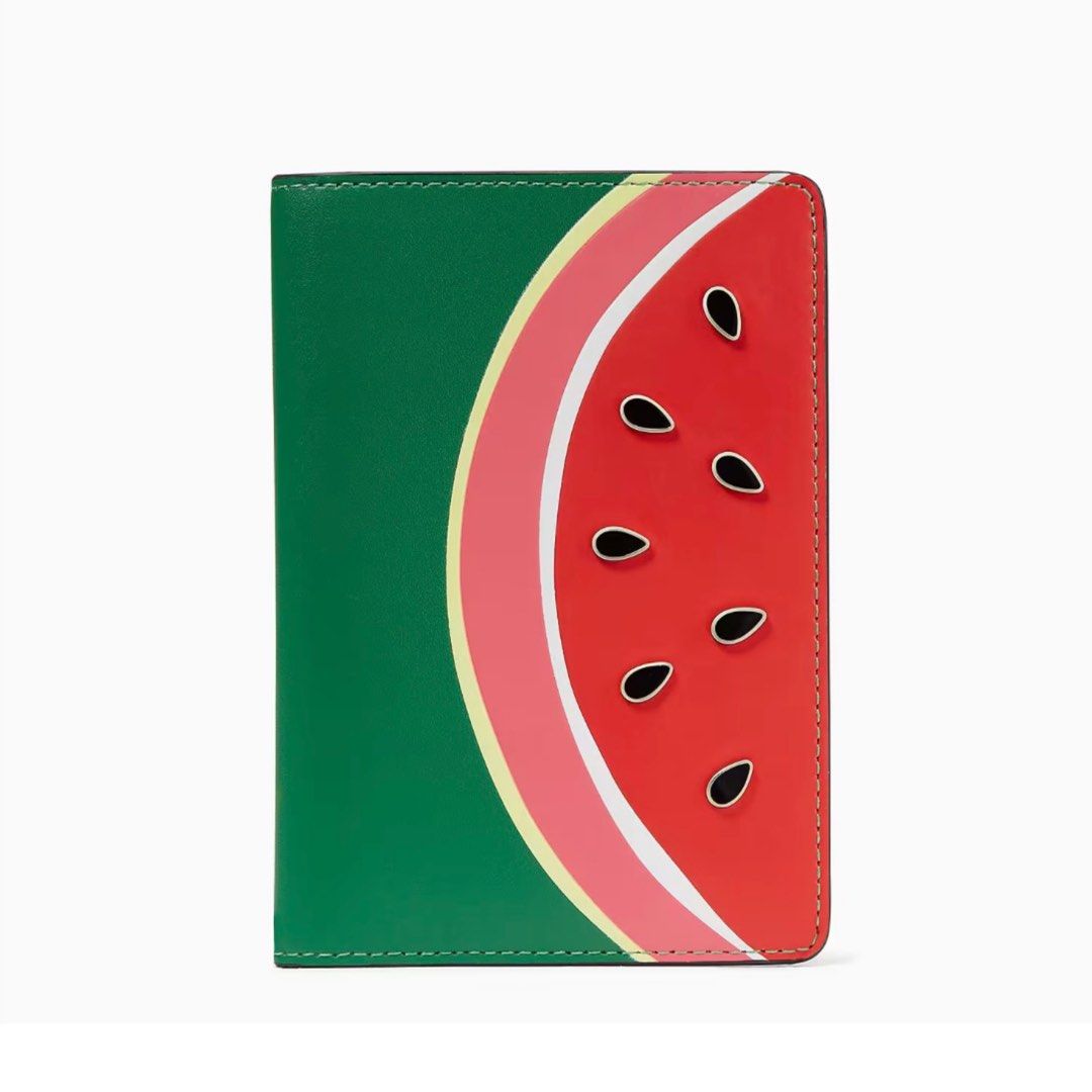 SALES COLLECTIBLE Kate Spade Watermelon Passport Holder Green Red