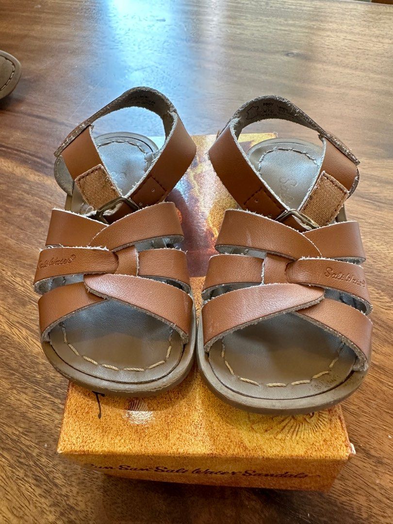 Saltwater sandals kids original Babies Kids Babies Kids Fashion on Carousell