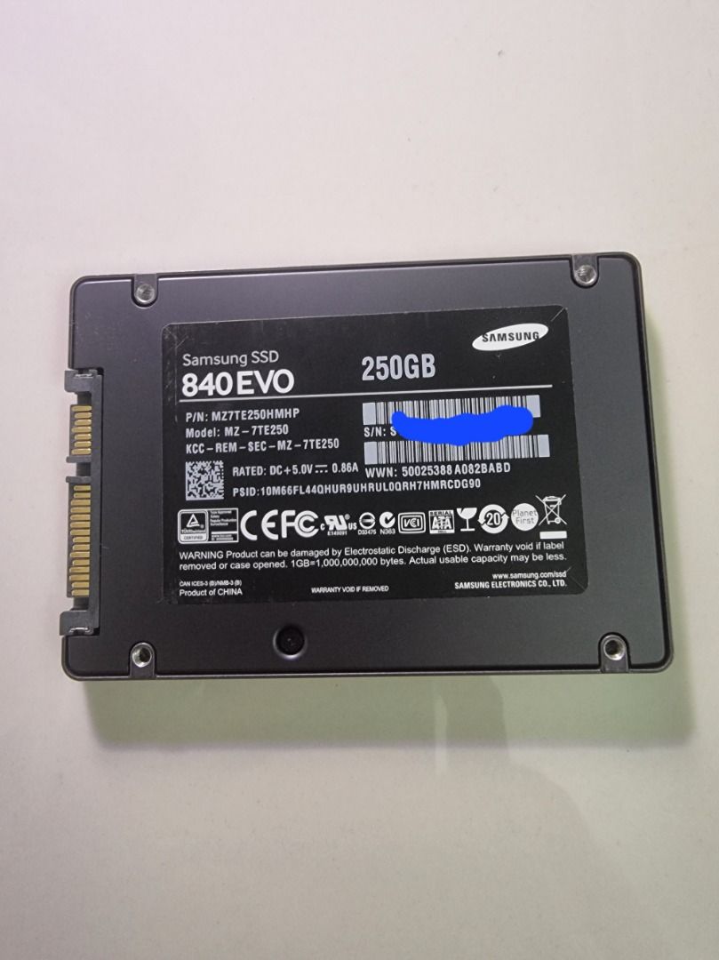 Samsung 840 Evo 250gb SSD
