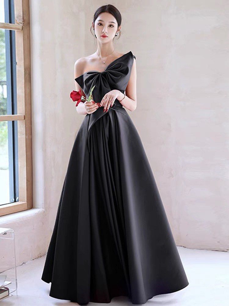 Simple Elegance Satin Maxi Gown - Black | Fashion Nova, Dresses | Fashion  Nova