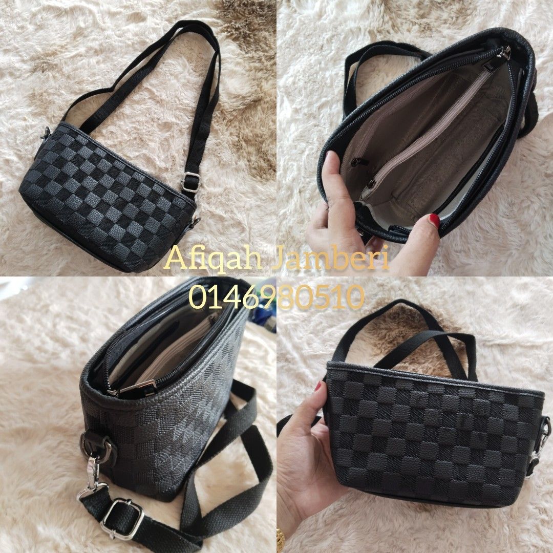 Louis Vuitton (LV) Mono White Sling Bag (premium quality), Women's Fashion,  Bags & Wallets, Shoulder Bags on Carousell