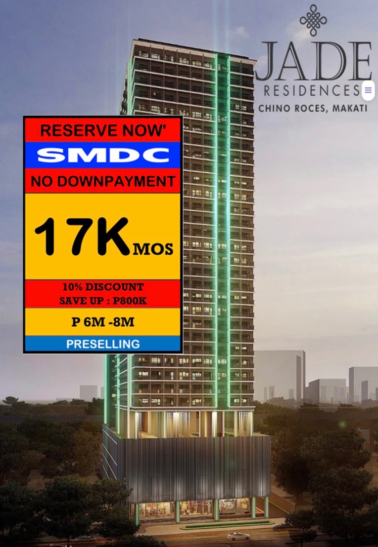 SMDC JADE Residences Condo For Sale Makati City, Chino Roces Near in