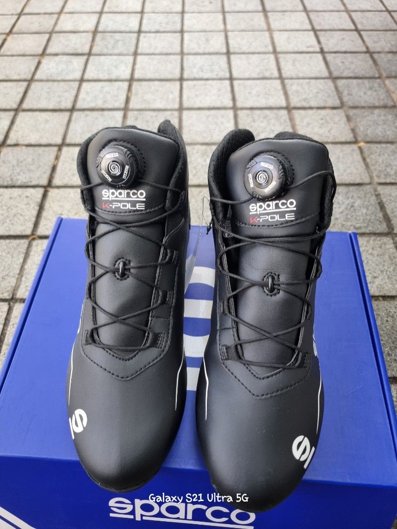 Sparco karting shoes K-pole, Motorcycles, Motorcycle Apparel on Carousell