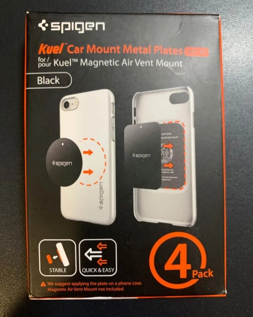 Kuel car mount metal plates Spigen, Car Accessories, Accessories on