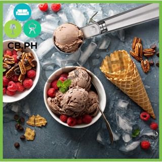 Stainless Steel Ice Cream Shovel Thick And Solid Flat Round Scoop Strong Ice  Cream Spoon Ice Cream – the best products in the Joom Geek online store