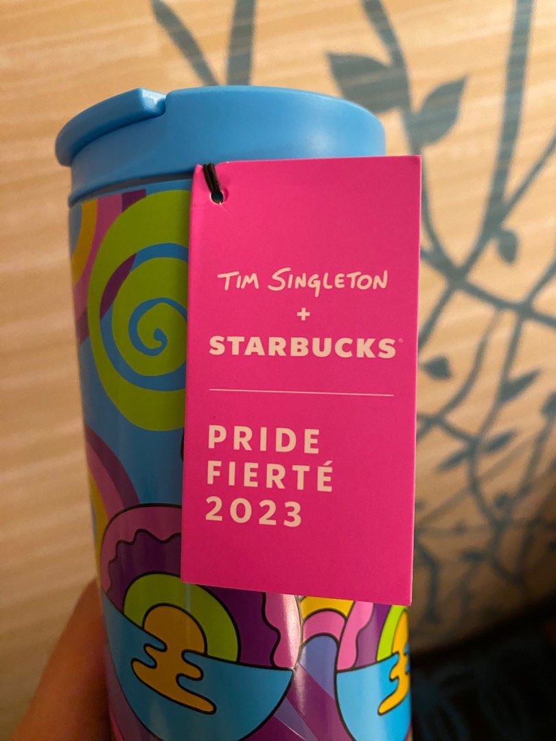 Starbucks x Tim Singleton (Category: Water Bottles & Tumblers) located in Quezon City. Submitted by flybuys_carl (Listing ID 1250650011, Image 3). Description: • Starbucks X Tim Singleton ‘Star Iridescent Stainless Steel Bottle’ Tumbler | BRAND NEW (with minor scuffs - see last pic) New 2023 Spring Limited Edition Collaboration Collection - Chapter 2 Release | Grande (Medium) 16 oz Double wall stainless steel Vacuum insulation keeps drinks hot/co