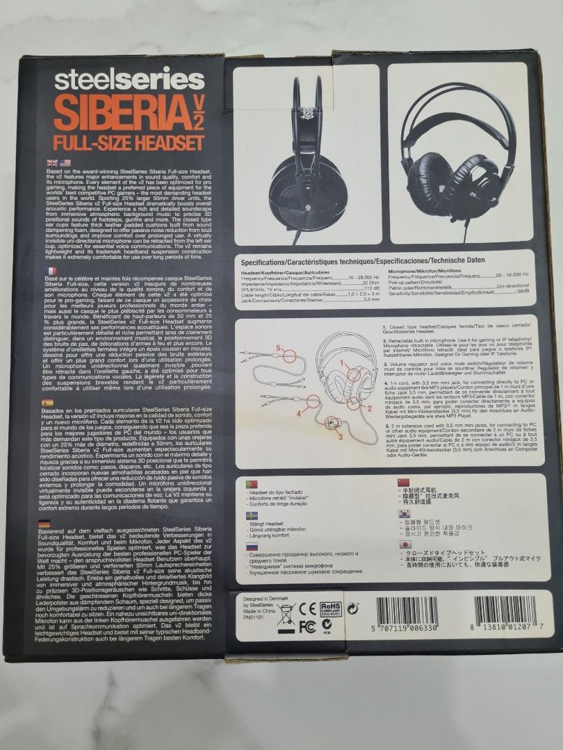 Andrew Halliday Vaderlijk lijden Steelseries Siberia V2 Headset, Audio, Headphones & Headsets on Carousell