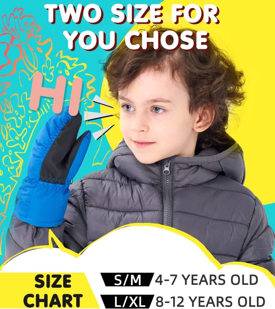 Girls online snow mittens