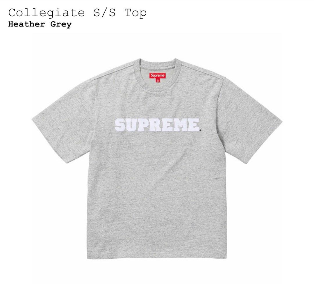 Supreme Collegiate S/S Tee, 名牌, 服裝- Carousell