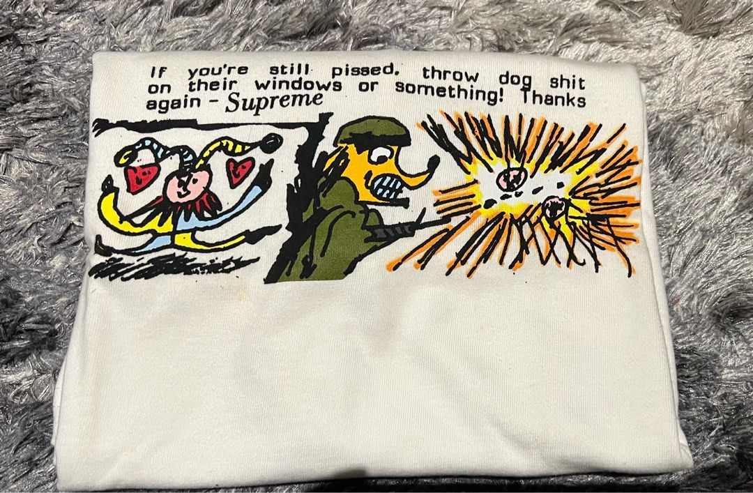 Supreme shirt with dog cheap